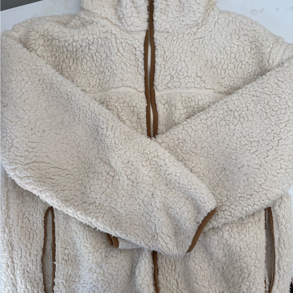 Universal Thread Cream Teddy Jacket - image 1